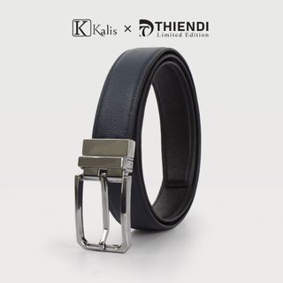 Thắt Lưng Xoay Cao Cấp Hàng Hiệu Kalis x Thiendi BCMS142 Dây Nịt Thắt Lưng Nam 2 Mặt Xoay Chiều 360 Độ Da Bò Thật