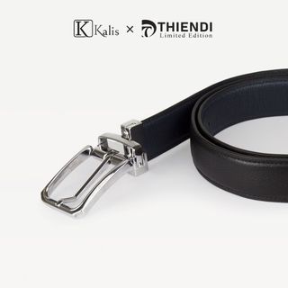 Thắt Lưng Xoay Cao Cấp Hàng Hiệu Kalis x Thiendi BCMS142 Dây Nịt Thắt Lưng Nam 2 Mặt Xoay Chiều 360 Độ Da Bò Thật