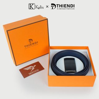 Dây Lưng Nam Cao Cấp Hàng Hiệu Kalis x Thiendi BCSA4A2 Dây Nịt Nịch Thắt Lưng Nam Trung Niên Da Bò Thật Hàng Hiệu