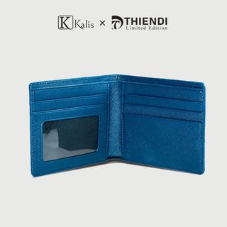 Ví Da Bò Thật Nam Cao Cấp Hàng Hiệu KALIS x Thiendi WCSG04 Bóp Ngang Nam Đẹp Da Thật Full Box Có Bảo Hành