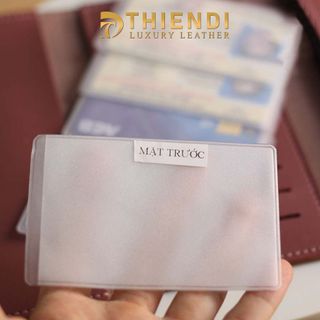 Bao đựng thẻ ngân hàng, cccd, bằng lái xe Thiendi vỏ túi bao bọc đựng thẻ căn cước công dân cccd học sinh, sinh viên