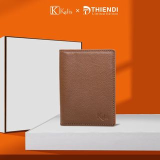 Ví Đựng Thẻ Nam Mini Cao Cấp Hàng Hiệu Kalis x Thiendi WCMM02 Ví Da Đứng Nam Mini Nhỏ Gọn Đẹp Nhiều Ngăn Để Đựng Thẻ ATM