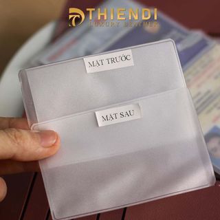 Bao đựng thẻ ngân hàng, cccd, bằng lái xe Thiendi vỏ túi bao bọc đựng thẻ căn cước công dân cccd học sinh, sinh viên