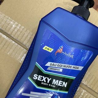 Dầu Gội Nước Hoa Sexy Men 1200ml( SIÊU TO) Sự kết hợp hoàn hảo mà bất kì người đàn ông nào cũng yêu thích "Dầu gội - Nước hoa"