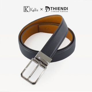 Thắt Lưng Nam Xoay Cao Cấp Hàng Hiệu Kalis x Thiendi BCMS462 Dây Nịt Thắt Lưng Nam 2 Mặt Xoay Chiều 360 Độ Da Bò Thật