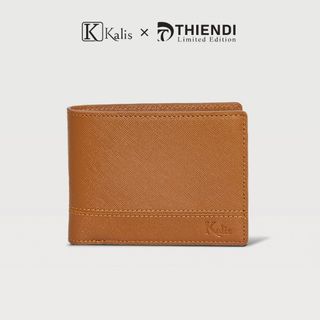 Ví Bóp Gập Ngang Nam Da Bò Thật Cao Cấp KALIS x Thiendi WCSS02 Bóp Ví Da Bò Nam Nguyên Tấm Full Hộp Có Bảo Hành