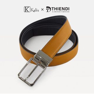 Thắt Lưng Nam Xoay Cao Cấp Hàng Hiệu Kalis x Thiendi BCMS462 Dây Nịt Thắt Lưng Nam 2 Mặt Xoay Chiều 360 Độ Da Bò Thật