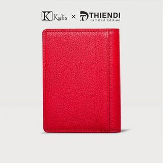 Ví Đứng Da Bò Mini Nam Cao Cấp Hàng Hiệu Kalis x Thiendi WCMM05 Ví Da Đứng Nam Mini Nhỏ Gọn Đẹp Nhiều Ngăn Để Đựng Thẻ