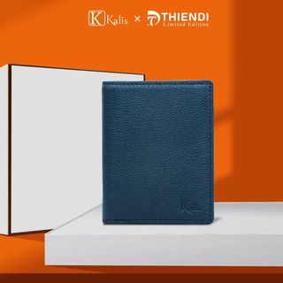 Ví Đứng Nam Mini Cao Cấp Hàng Hiệu Kalis x Thiendi WCMM04 Ví Da Đứng Nam Mini Nhỏ Gọn Đẹp Nhiều Ngăn Để Đựng Thẻ ATM