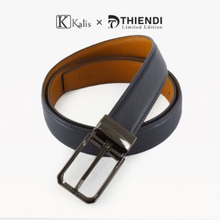 Thắt Lưng Nam Mặt Xoay Cao Cấp Hàng Hiệu Kalis x Thiendi BCMS461 Dây Nịt Thắt Lưng Nam 2 Mặt Xoay Chiều 360 Độ Da Bò