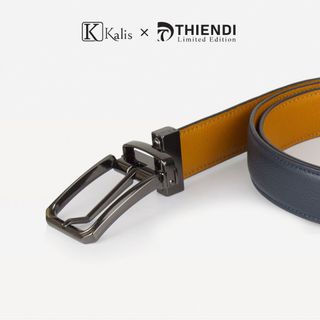 Thắt Lưng Nam Mặt Xoay Cao Cấp Hàng Hiệu Kalis x Thiendi BCMS461 Dây Nịt Thắt Lưng Nam 2 Mặt Xoay Chiều 360 Độ Da Bò