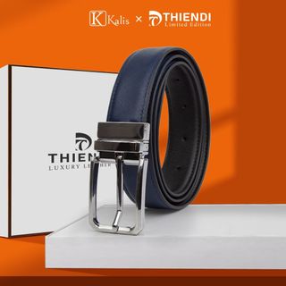 Thắt Lưng Mặt Xoay Cao Cấp Hàng Hiệu Kalis x Thiendi BCSS142 Dây Nịt Thắt Lưng Nam 2 Mặt Xoay Chiều 360 Độ Da Bò Thật