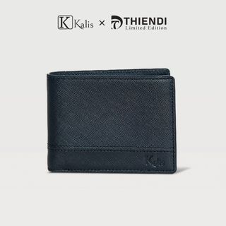 Ví Gập Ngang Nam Da Bò Thật Cao Cấp Hàng Hiệu KALIS x Thiendi WCSS01 Bóp Ví Da Bò Nam Nguyên Tấm Full Hộp Có Bảo Hành