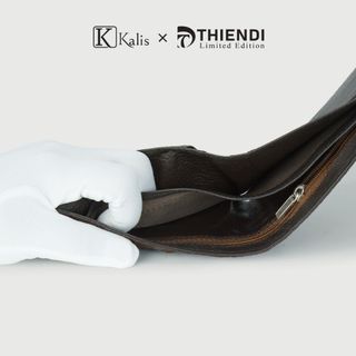 Ví Da Lưng Cá Sấu Nam Thật Cao Cấp Hàng Hiệu Kalis x Thiendi Chính Hãng WALN02 Bóp Ví Da Nam Cá Sấu Full Hộp Có Bảo Hành