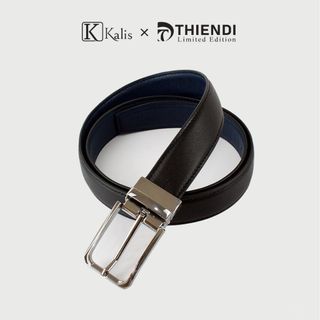 Thắt Lưng Mặt Xoay Cao Cấp Hàng Hiệu Kalis x Thiendi BCSS142 Dây Nịt Thắt Lưng Nam 2 Mặt Xoay Chiều 360 Độ Da Bò Thật