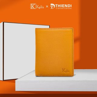 Ví Nam Mini Nhỏ Gọn Cao Cấp Hàng Hiệu Kalis x Thiendi WCMM06 Ví Da Đứng Nam Mini Nhỏ Gọn Đẹp Nhiều Ngăn Để Đựng Thẻ ATM