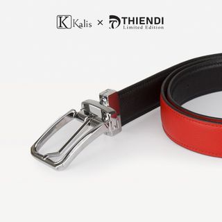 Thắt Lưng Xoay Chiều Cao Cấp Hàng Hiệu Kalis x Thiendi BCMS152 Dây Nịt Thắt Lưng Nam 2 Mặt Xoay Chiều 360 Độ Da Bò Thật