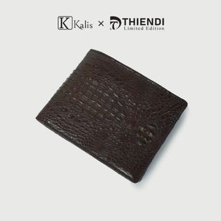 Ví Da Cá Sấu Thật 2 Mặt Nguyên Con Cao Cấp Hàng Hiệu Chính Hãng KALIS x Thiendi WANC02 FULLBOX Bóp Ví Da Nam Cá Sấu
