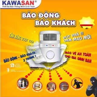 THIẾT BỊ BÁO TRỘM , BÁO KHÁCH BẰNG HỒNG NGOẠI KAWASAN I225DS ( TRẮNG ) ( ĐEN )