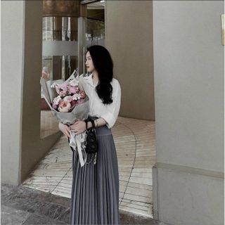 006 - CHÂN VÁY XẾP LY BẢN CẠP CAO PHONG CÁCH CÔNG SỞ SIÊU XINH
