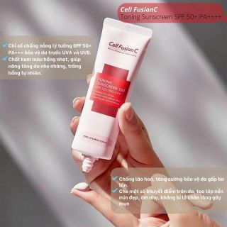 Kem chống nắng cell fusion Hồng