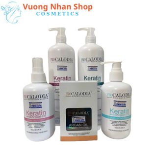 Bộ Gội Xả Keratin Calodia 500ml phục hồi tóc hư tổn, chăm sóc tóc khô xơ giá sỉ