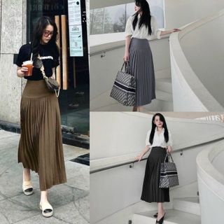 006 - CHÂN VÁY XẾP LY BẢN CẠP CAO PHONG CÁCH CÔNG SỞ SIÊU XINH