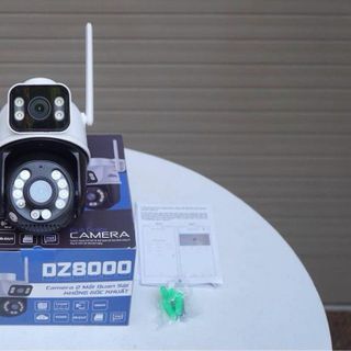 CAMERA 2 MẮT VITACAM DZ8000 KHÔNG GÓC KHUẤT 8.0 MP, XEM 2 MÀN HÌNH, XOAY 360 ĐỘ