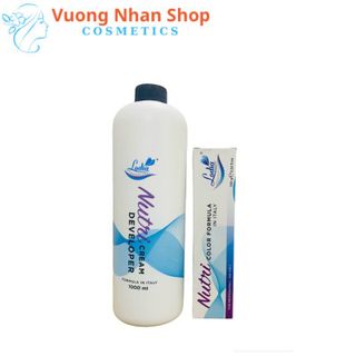 Thuốc nhuộm tóc màu Khói trắng, tặng kèm bao tay, lược nhuộm, trùm đầu và trợ nhuộm