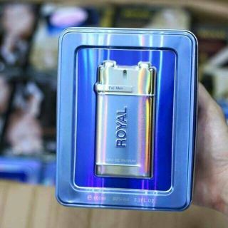 Nước Hoa Ro.Yal Nam Hộp Thiếc Mùi hương mạnh mẽ đầy quyến rũ.