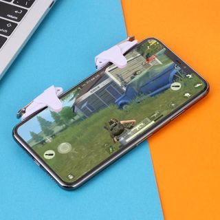Nút bấm White Shark Cho Game Free Fire, PUBG Mobile - Chât liệu Nhựa ABS cao cấp và hợp kim bền bỉ cực nhạy