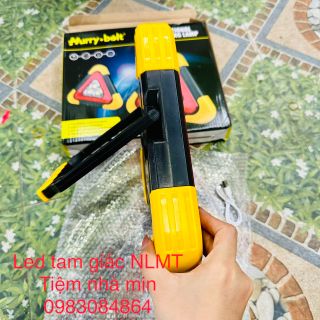 [HàngCaoCấp L1] Đèn Tam Giác Size Lớn, Đèn LED Cảnh Báo Dừng Đỗ Xe ÔTô Khẩn Cấp (3 LED Trung Tâm) Sạc NL Mặt Trời, USB