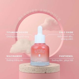 Tinh Chất Chống Nắng Nâng Tông Feelxo Glacier Air-Fit Tone Up Sun Ampoule 30ml