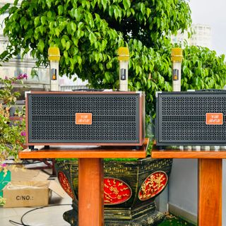 Loa Di Động Karaoke 10 Nút VB699, 2 Bass 15cm Âm Thanh Trung Thực Đa Dạng Kết Nối BT, AUX, USB, TF