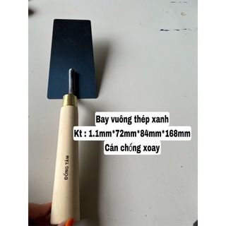 Bay Vuông Thợ Hồ Xây Dựng Bằng Thép Cán Gỗ Chống Xoay