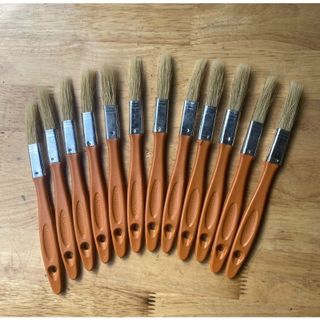 Cọ Chổi Quét Sơn Chất Lượng Cao Lố 12 Cây Chuyên Size 0,5 Inch-Dụng Cụ Xây Dựng Thợ Hồ