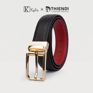 Thắt Lưng Nam Xoay Cao Cấp Hàng Hiệu Kalis x Thiendi BCMS14 Dây Nịt Thắt Lưng Nam 2 Mặt Xoay Chiều 360 Độ Da Bò Thật