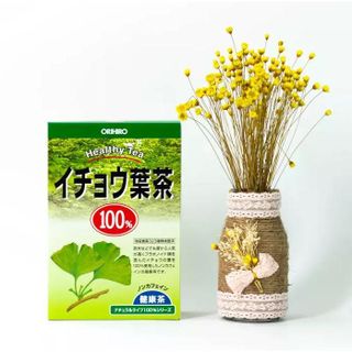 Date T2/2025 Trà lá bạch quả Orihiro giúp bổ não tăng cường trí nhớ, giúp tuần hoàn máu hộp 26 gói Nhật Bản - Kokubo