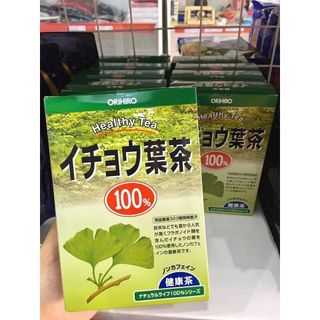 Date T2/2025 Trà lá bạch quả Orihiro giúp bổ não tăng cường trí nhớ, giúp tuần hoàn máu hộp 26 gói Nhật Bản - Kokubo