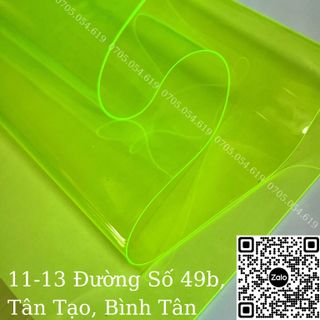 Màng nhựa pvc xanh lá phản quang độ dày 0.3mm (Hàng New) giá sỉ