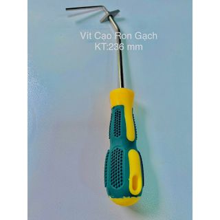 Combo 10 -Chips dao cạo -Tua vít cạo ron gạch, dụng cụ cạo mạch gạch đầu thép vonfram siêu cứng.