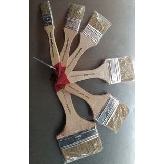 Cọ Mãnh Cán Gỗ Không Sơn Thanh Đình Lố 12 Cây - Cọ Chổi Quét Sơn Nhiều Size
