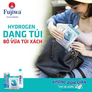 Thùng 40 Túi Nước Uống Ion Kiềm Giàu Hydrogen Cao Cấp Fujiwa Dạng Túi Bạc 300ml - Detox Nhanh Chống Oxy hoá Mạnh