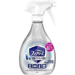 Nước khử mùi Diệt Virus Làm Thơm Vải Febreze W Disinfection + Virus Removal Premium Gentle Hương Xà Phòng - Chai xịt 370ml