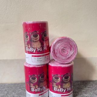 Cuộn túi rác có dây rút tự hủy sinh học Gấu siêu dày chắc chắn