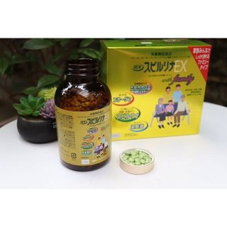Date mới Set 2 lọ tảo vàng Spirulina EX 1000 viên / lọ nội địa Nhật Bản - Kokubo
