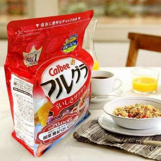 Date mới Ngũ cốc trái cây Calbee ăn kiêng giảm cân màu đỏ trắng nâu nội địa Nhật Bản - Kokubo