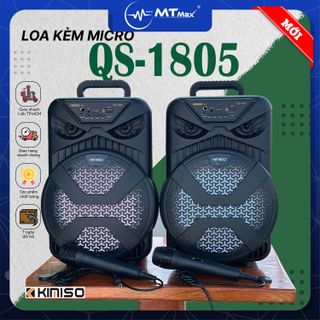 Loa Xách Tay Karaoke Kimiso QS1805 - Công Suất 30W - Tặng Kèm Micro Có Dây giá sỉ