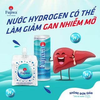 Thùng 24 Lon Nước Uống Giàu Hydrogen Cao Cấp Fujiwa Đóng Lon 330ml - Hỗ trợ tiêu hoá, Cải thiện đường ruột, Giải độc gan