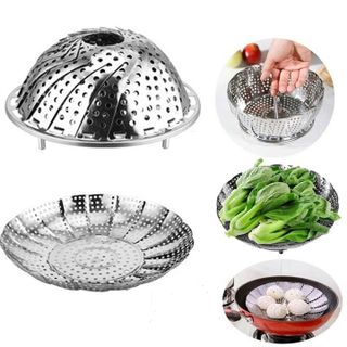 Vỉ hấp inox (có thể điều chỉnh độ mở rộng) Nội địa Nhật Bản - Nakaya